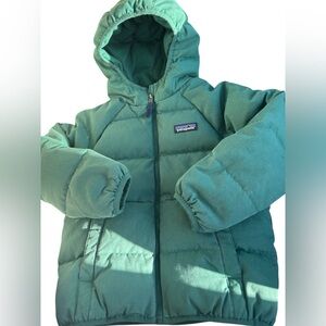 Patagonia Green Hooded Puffer Jacket